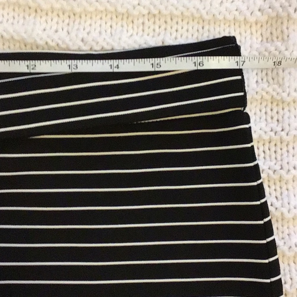 Loft Striped Tie Waist Pencil Skirt - Picture 3 of 5